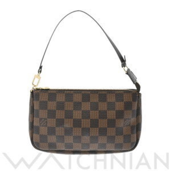 Louis Vuitton Pochette Pouch Accessoires Damier Brown Canvas - Picture 2 of 9